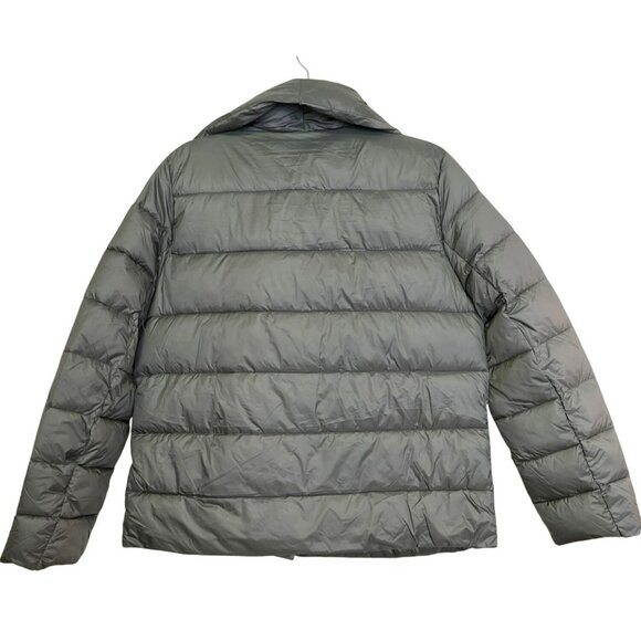 Tahari Erika Quilted Puffer Green Jacket Winter Coat Size Medium NWT - Picture 4 of 6